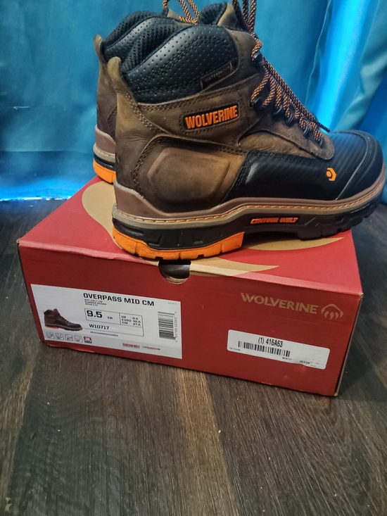 Wolverine Other - Wolverine Brown Work Boot with Orange Accents